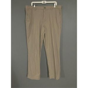 Croft and Barrow Mens Khaki Pants Easy Care Classic Fit Beige Size 38 By 32